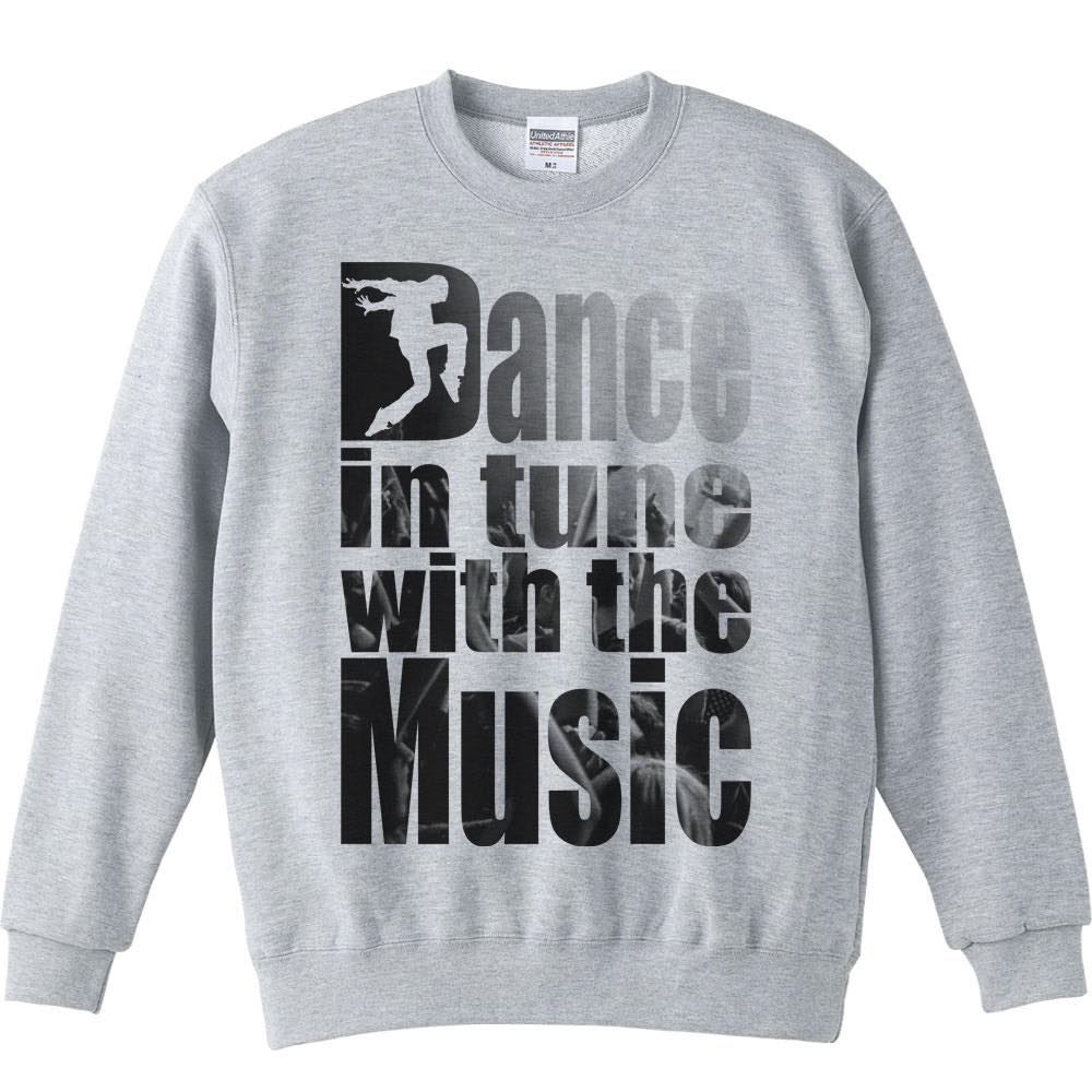 音楽に合わせて踊る（ロゴ）／トレーナー