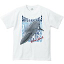 鯨=シロナガス クジラ（絶滅危惧動物）／半袖Tシャツ