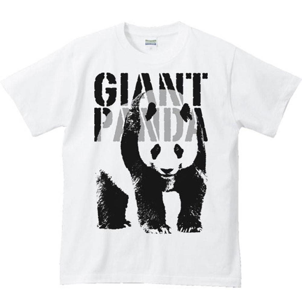 Rakuten - モノトーン・パンダ／半袖Tシャツ