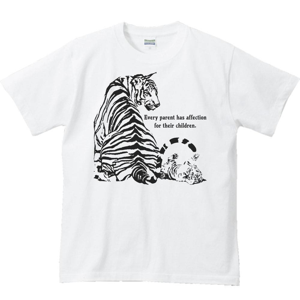 Rakuten - 虎の親子／半袖Tシャツ