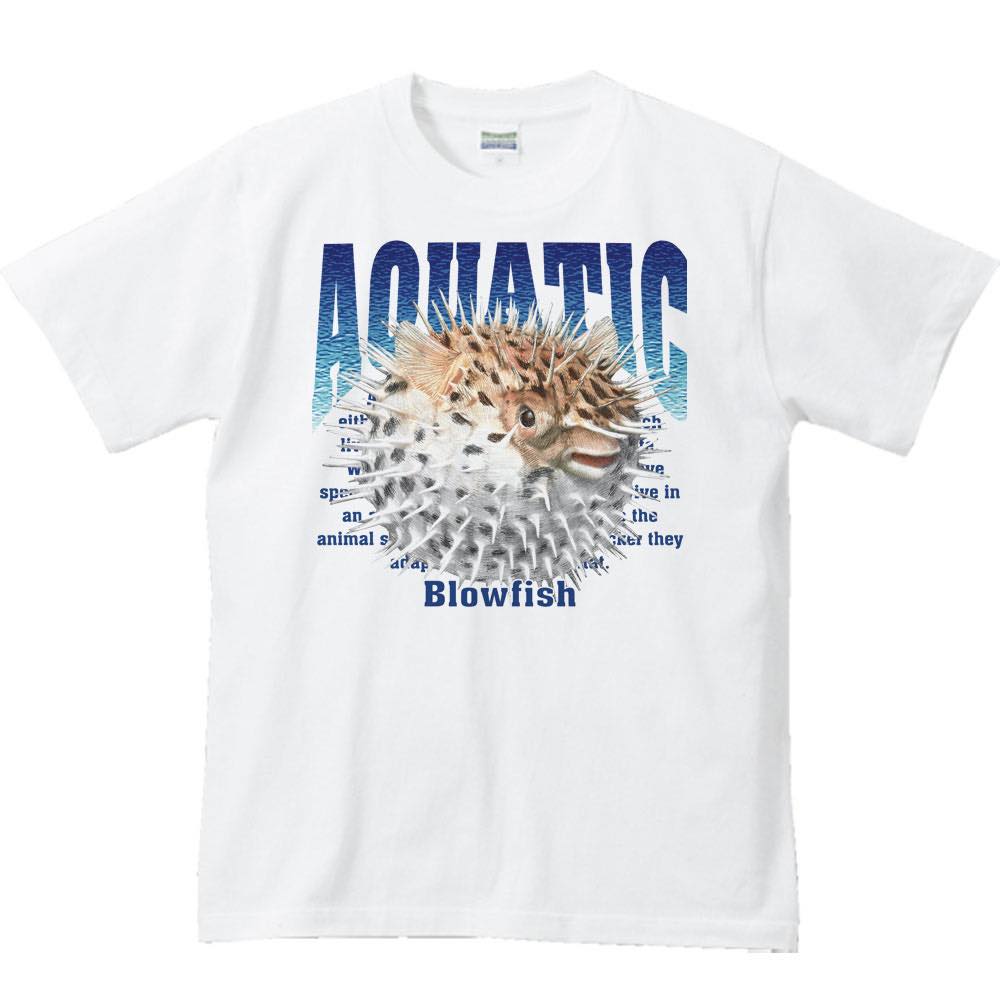 ハリセンボン/フグ(水棲生物シリーズ)/半袖Tシャツの紹介画像2