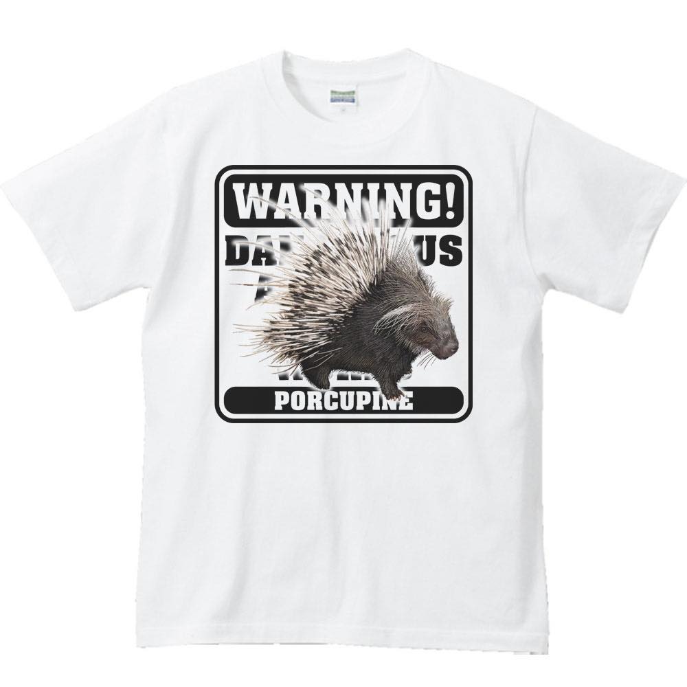 ヤマアラシ（山荒）危険生物シリーズ／半袖Tシャツ