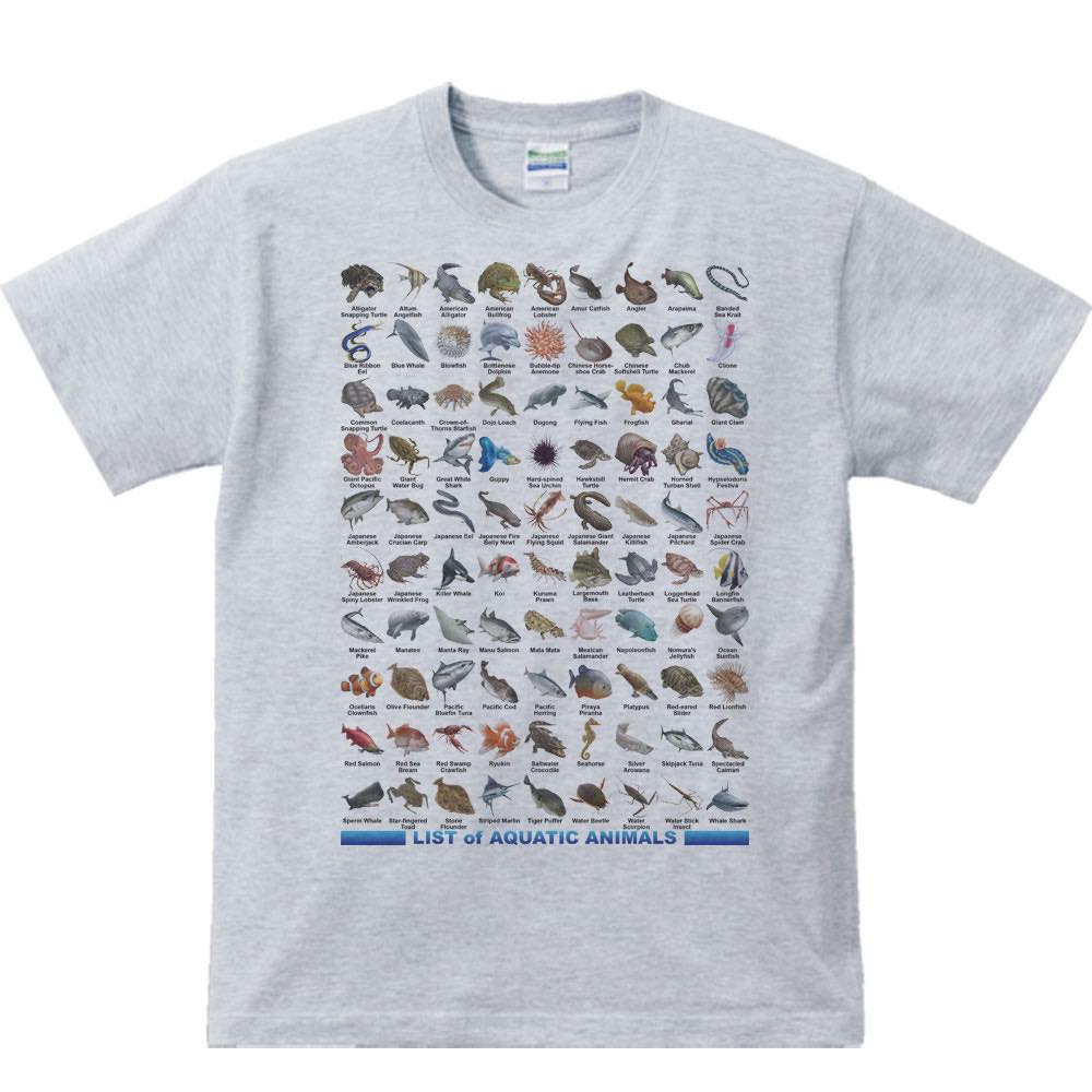 魚類&水棲生物のリスト/半袖Tシャツの紹介画像3