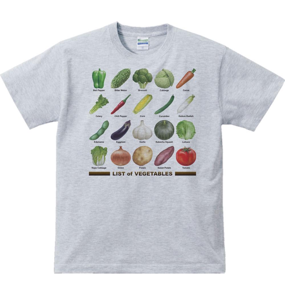 野菜のリスト／半袖Tシャツ