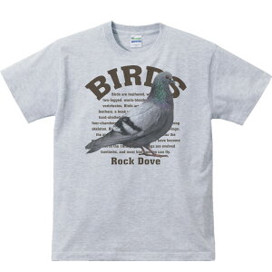 鳩（ハト）鳥シリーズ／半袖Tシャツ