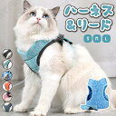 【送料無料】猫 ハーネス 抜けない 胴輪 リード ダブルロック メッシュ 猫用 ネコ キャット ねこ 小型犬 中型犬 ハーネス ウエア 上品 猫服 猫ウェア 簡...