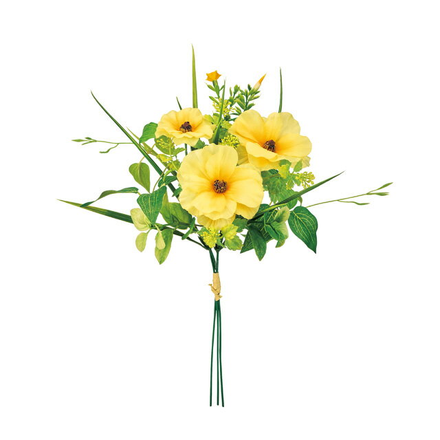 【公式】東京堂 MAGIQ 造花 花材 ナチュレラナンブーケ イエロー 1束 アーティフィシャルフラワー 花束 ラナンキュラス FM005729-004【高品質 アートフラワー】