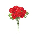 【公式】東京堂 MAGIQ 造花 花材 カレンラナンブッシュ レッド アーティフィシャルフラワー ラナンキュラス FM006069-003【高品質 アートフラワ...