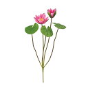 【公式】東京堂 MAGIQ 造花 花材 スイレンブッシュ モーブ/ライラック アーティフィシャルフラワー ウォーターリリー 睡蓮 FM000839-050【高品質 アートフラワー】