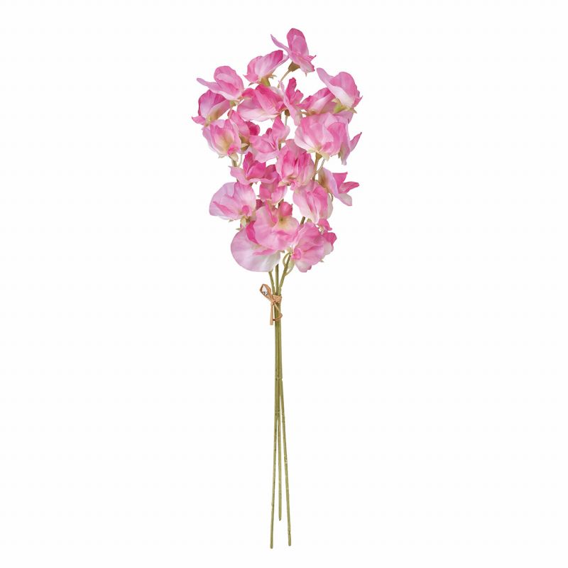 東京堂オリジナルブランド 【MAGIQ】 今までの造花にはないリアルな品質のアーティフィシャルフラワーをお届けします。ホットピンクのジュディスイトピーバンドル　アーティフィシャルフラワー　造花。優しいフリルの花弁がかわいらしいスイトピー。フラワーアレンジメントのワンポイントに春らしい優しさを演出します。【商品詳細】サイズ：花径4×長さ 約42cm素材 : ポリエステル内容量 : 1束(3本)色相：ピンク【ご注意】・ご使用のモニターにより、色味が異なって見える場合があります。参考画像の家具や飾りなどは付属いたしません。