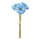 【公式】東京堂 MAGIQ 造花 花材 ソレイユガーベラバンドル ブルー アーティフィシャルフラワー ガーベラ FM002832-005 【高品質 アートフラワ...