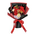 【母の日 P5倍&300円クーポン】【東京堂 公式】ソープフラワー エレノアブーケ レッド アレンジメント 手提げ付きクリアケース入り DMFDC3EN-0CR...