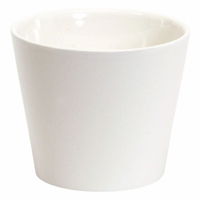 【東京堂 公式】クレイ カラーベースラウンド LL シャイニーホワイト 花器 陶器 CC144764-100