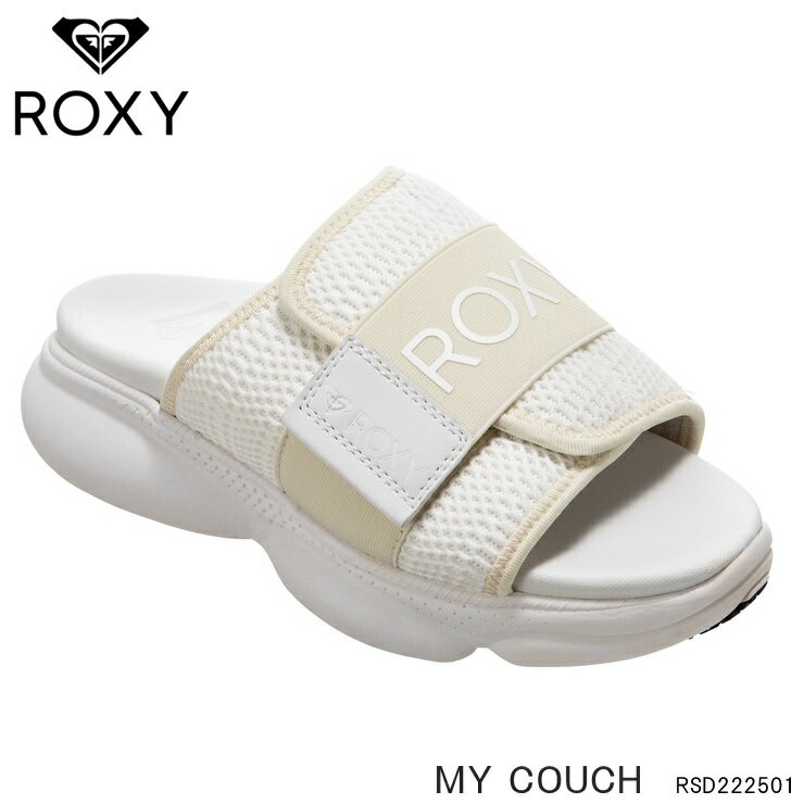 ロキシー サンダルROXY MY COUCH RSD222501 WHT厚底サンダル リゾートサンダル ビーチサンダル スポサン シャワーサンダル スポーツサンダル レディース 海 砂浜 おしゃれ サンダル