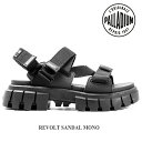 商品詳細 ブランド PALLADIUM （パラディウム） 商品名・品番 REVOLT SANDAL MONO 98578 カラー008 BLACK 素材 【アッパー】テキスタイル／PU材【アウトソール】TPR（プラスチック） ■商品コメント■ パラディウムからREVOLTシリーズの特徴的なソールを採用した厚底タイプのスポーツサンダルが登場。クッション性が高いインソールを採用おり、長時間履いても疲れにくいのがポイントです。