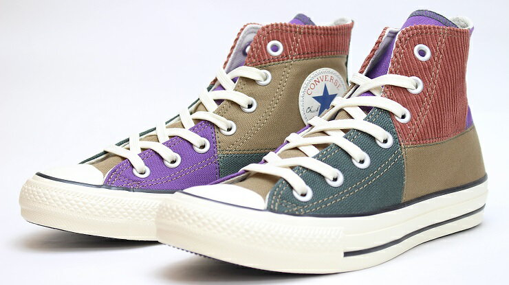 コンバース オールスター 100 パッチワーク HI オーカー/レッドCONVERSE ALL STAR 100 PATCHWORK HI31304530 1SC595