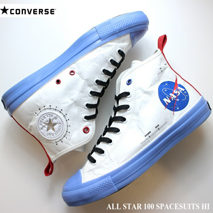 コンバース オールスター 100 スペーススーツ HI ホワイト/ブルーCONVERSE ALL STAR 100 SPACESUITS HI31303590 1SC818