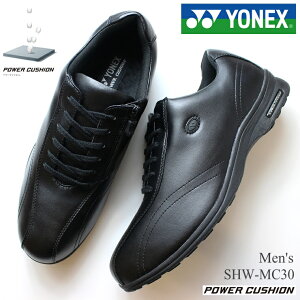 ヨネックス ウォーキングシューズ メンズYONEX パワークッション MC30 SHW-MC30 ブラック紳士 靴 歩きやすい カジュアルシューズ ファスナー