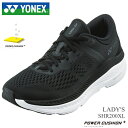 ヨネックス ランニングシューズ レディースYONEX セーフラン 200X ウィメン SHR200XL ブラック/ホワイトパワークッション 厚底ランニングシュー...