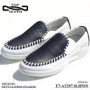 gbvZu Xj[J[ TOP SEVEN T7-AT297 SLIPON WHITE/NAVYU[Xj[J[ lXj[J[ Y Xb|