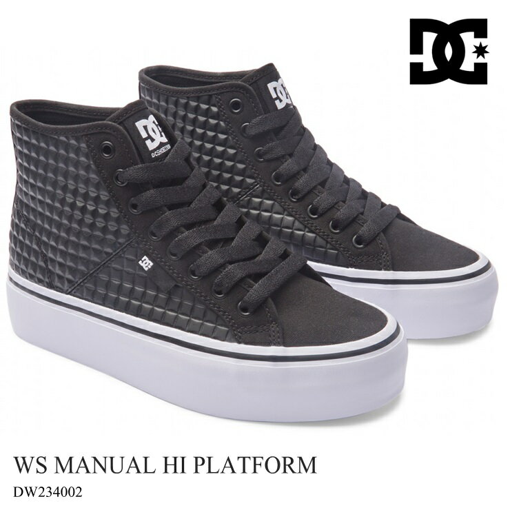 DC スニーカーDC SHOES WS MANUAL HI PLATFORM DW234002 BTM厚底スニーカー シューズ スケーター スケート