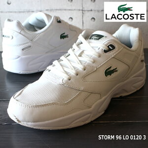 ラコステ メンズスニーカーLACOSTE STORM 96 LO 0120 3 SM00740-1R5白 スニーカー レトロハイテクスニーカー