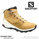 サロモン スノーブーツ ウインターブーツSALOMON OUTsnap CSWP 407943 BISTRE/VANILLAICE/BLACKアウトドア トレッキング 防水 防寒 撥水 冬ブーツ 雪 クリスマス