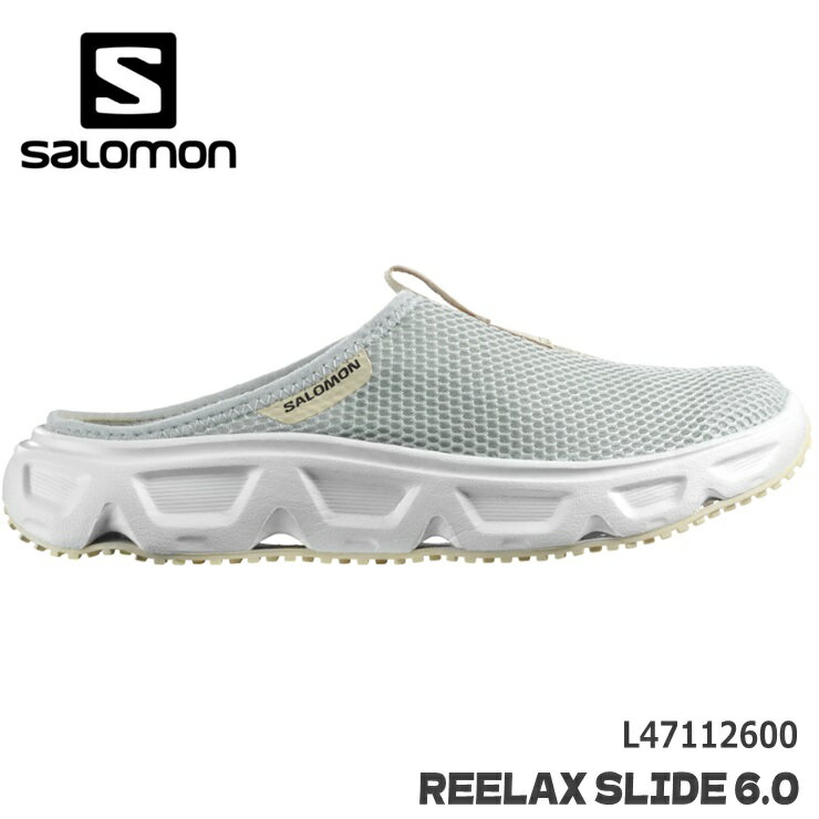 楽天フットパークヌシセリカバリーシューズサロモン リラックス スライド 6.0 WSALOMON REELAX SLIDE 6.0 W L47112600 PEARL BLUE/WHITE/BLEACHED SANDアウトドア シューズ クロッグ サンダル