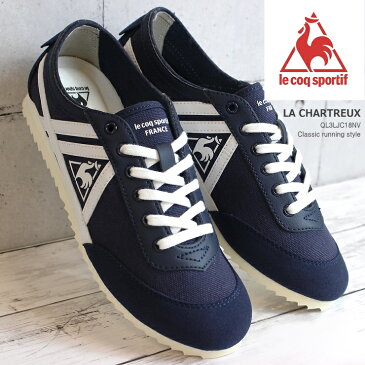 ルコック スニーカーle coq sportif（ルコックスポルティフ）LA シャルトリュー ネイビーLA CHARTREUX Ql3LJC18NVレディース スニーカー