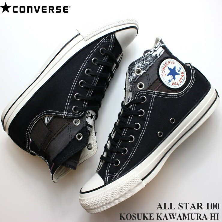 コンバース オールスター 100 コウスケ カワムラ HI ブラックCONVERSE ALL STAR 100 KOSUKE KAWAMURA HI31306700 コラボスニーカー