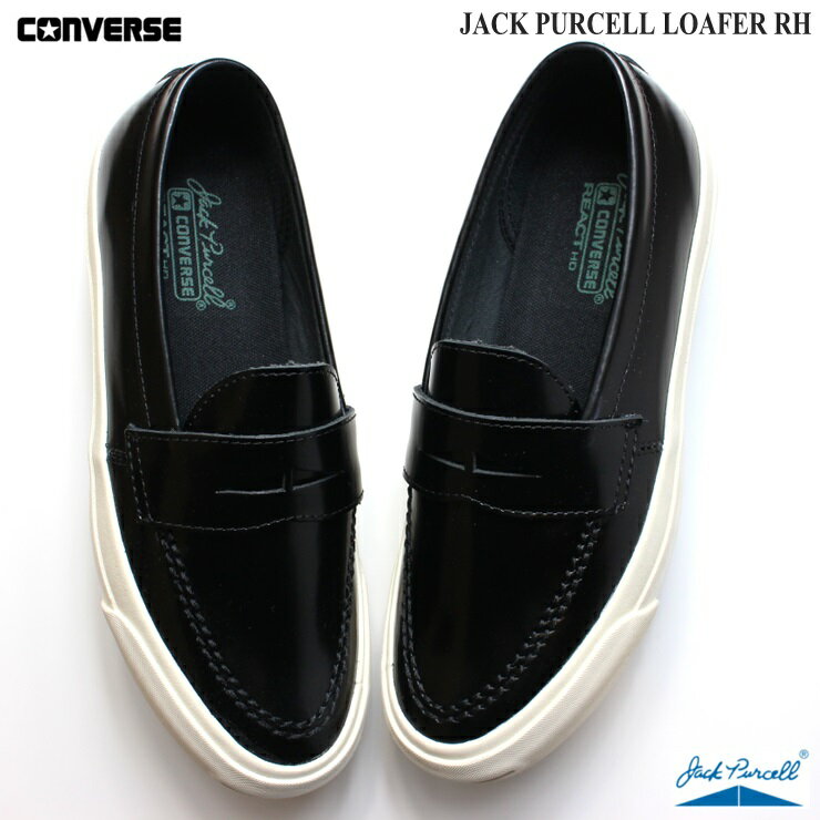 コンバース ジャックパーセル ローファー RH ブラックCONVERSE JACK PURCELL LOAFER RH 33301030