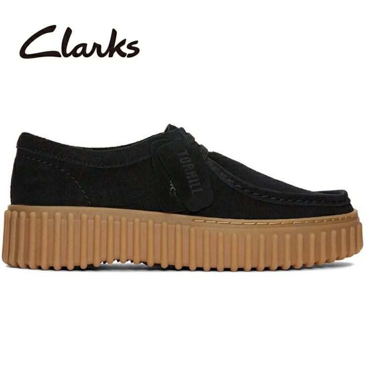 クラークス トーヒルビーブラックスエードClarks Torhill Bee 26172044ワラビー デザートブーツ モカシン