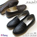 レディース パンジー スニーカー 柔らかい ローファーpansy fee des fleurs FD100 フェ・デ・フルールマニッシュ シューズ 4cm ヒー...
