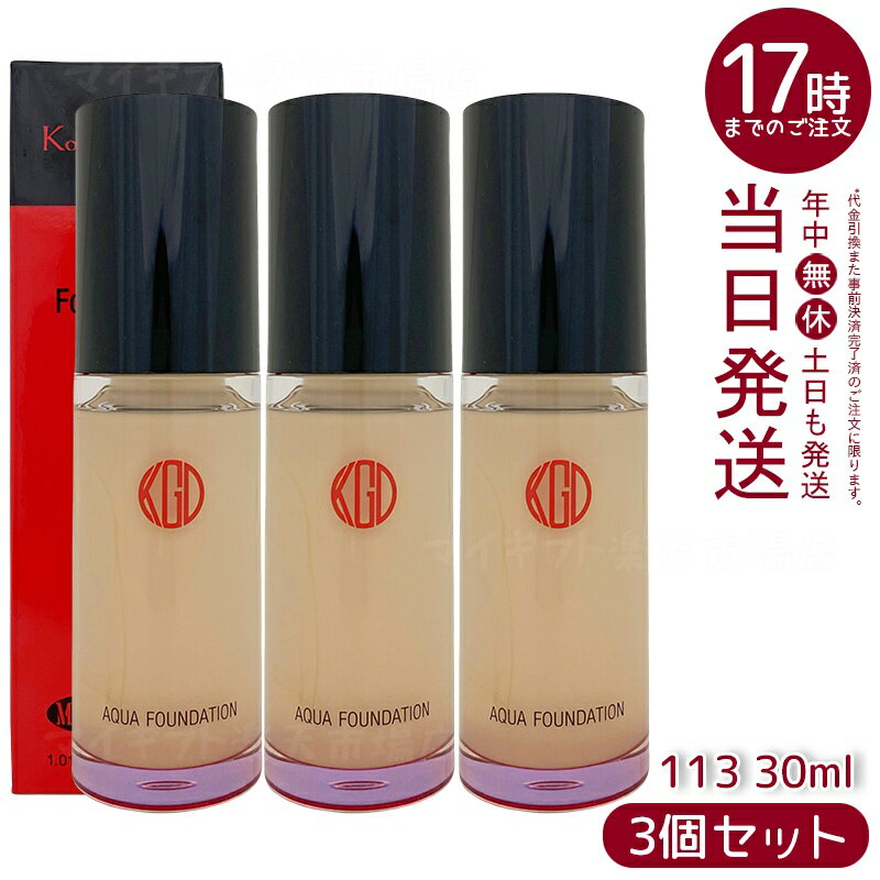 【3個セット】江原道 Ko Gen Do マイファンスィー アクアファンデーション (30mL) 113 オークル リキッドタイプでみずみずしい艶肌 自然な透明...