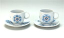 九谷焼 ペアコーヒー 丸紋 (コーヒーカップ ソーサー 来客用 紅茶 マグカップ カップ コップ マグ 陶器 おしゃれ かわいい 可愛い 和風 カフェ風 食器 ...