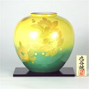 九谷焼 8号花瓶 金箔山茶花 花器 フラワーベース 花立 生花 花台 贈り物 ギフト プレゼント ( 知人 上場記念 日本製 古希の御祝 セット お祝い お中元...