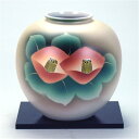 九谷焼 6号花瓶 赤椿 ( 花器 おしゃれ 置物 華瓶 花生け 花入れ 高級 日本製 和風 雑貨 インテリア プレゼント ギフト リビング 寝室 玄関 書斎 窓...