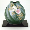 九谷焼 7号花瓶 野薔薇 ( 花器 おしゃれ 置物 華瓶 花生け 花入れ 高級 日本製 和風 雑貨 インテリア プレゼント ギフト リビング 寝室 玄関 書斎 ...