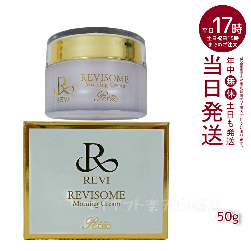 REVI ルヴィソーム モーニングクリーム 50g 保湿クリーム REVISOME 銀座ロッソ オールインワンクリーム ツヤ ハリ 弾力