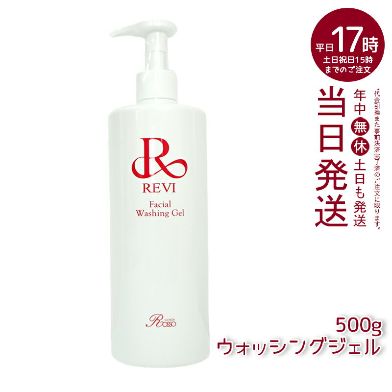 ルヴィ revi ウォッシングジェル 500g 洗顔料 業務用 基礎化粧品 マッサージ フェイシャルケア ホームケア ホームエステ 再生因子細胞美容 REVI 銀座ロッソ ROSSO リフトアップ ツヤ 透明感 ハリ