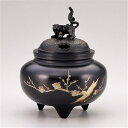 鉄鉢形 獅子蓋 古手色 香炉 ( 香立 香炉 お香 癒し 線香 リラックス 線香立て 焼香 お供え 仏さま 仏壇 香皿 仏具 聞香 香道 伝統工芸 美術品 鋳物...