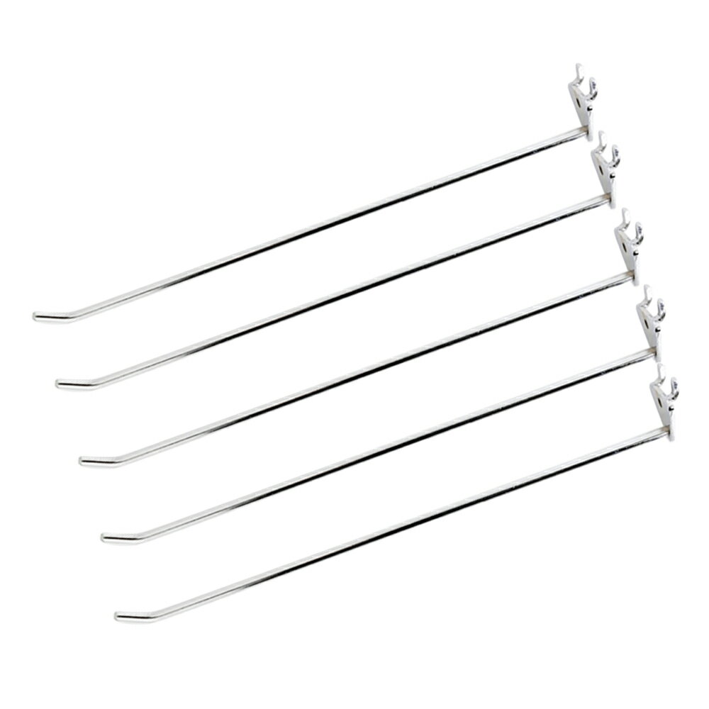 【MYGRAPHY】 ダブルフック ロング シルバー XXL 5個 パンチングボード用 穴間ピッチ20mm 有孔ボード 穴あきボード ペグボード 壁掛け 収納 店舗 カフェ おしゃれ 新生活 インテリア