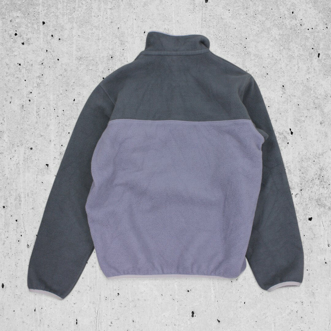 古着 パタゴニア Patagonia Synchilla Fleece Jacket Grey/Light Purple シンチラ スナップT フリースプルオーバー 【Vintage】