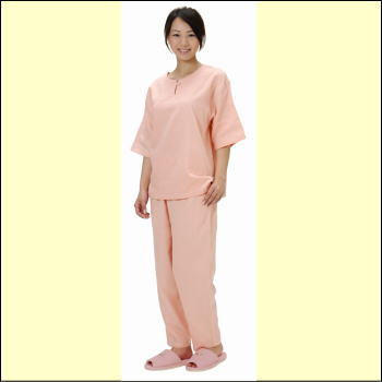 【宅配便配送】2重ガーゼさらさらパジャマ（ピンク）