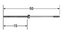 INAX ボールタップ用支持棒(ナット付) A-665-5(1P)