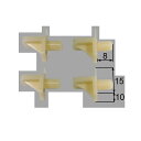 【ゆうパケット対応】サンウェーブ(LIXIL) サシコミダボ部品 #サシコミダボC4X (1360774)