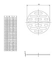 カクダイ（KAKUDAI）　丸目皿アミ（φ73mm）　0400-73 2