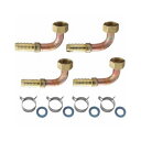 SANEI(三栄水栓) ペアホースL金具セット T421-14S-15A