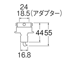 SANEI（三栄水栓）　自動洗濯機元口　PT170-1F