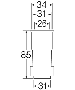 SANEI（三栄水栓）　洗濯機排水ホース差込口　PH64-87T